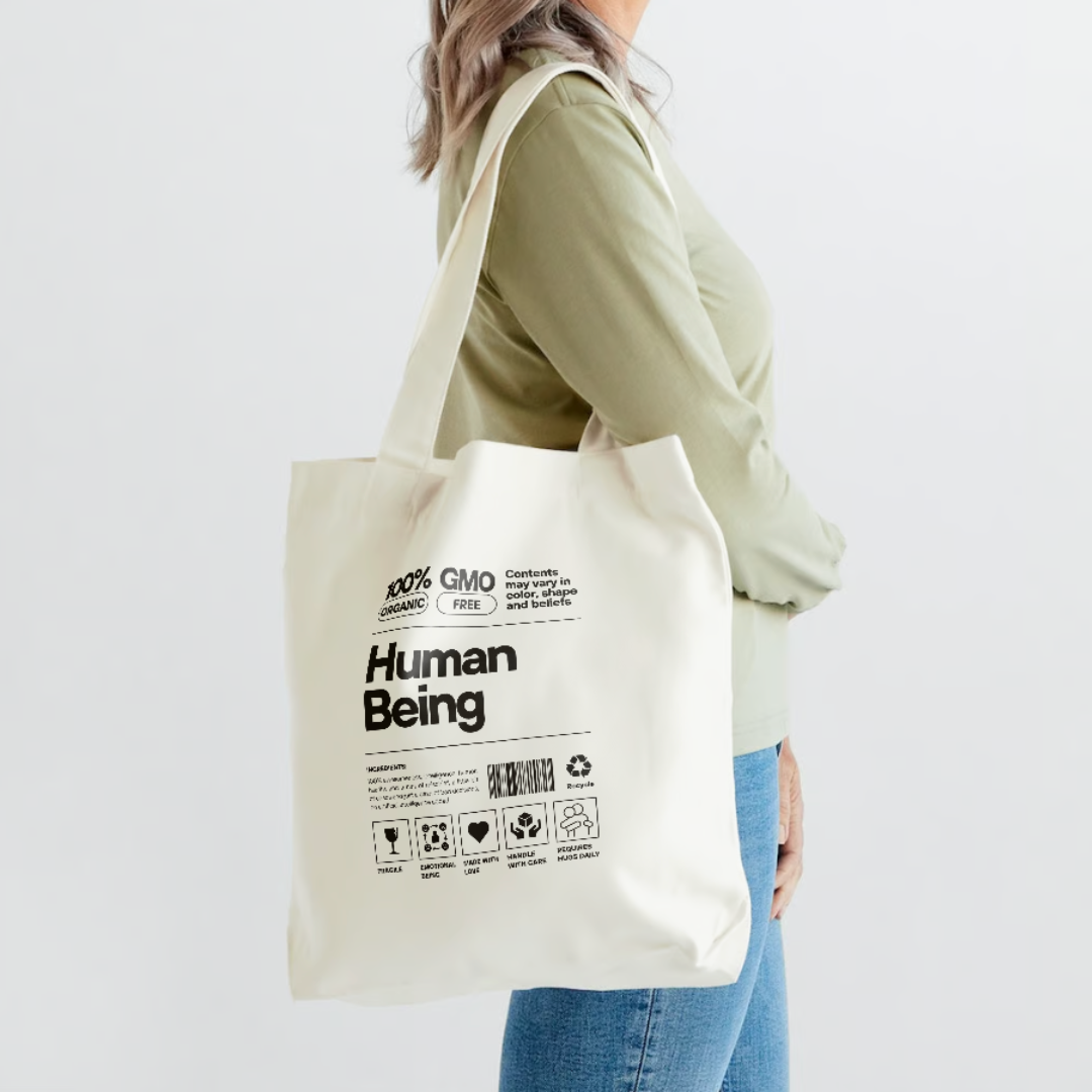 Tote Bag: 100% Human