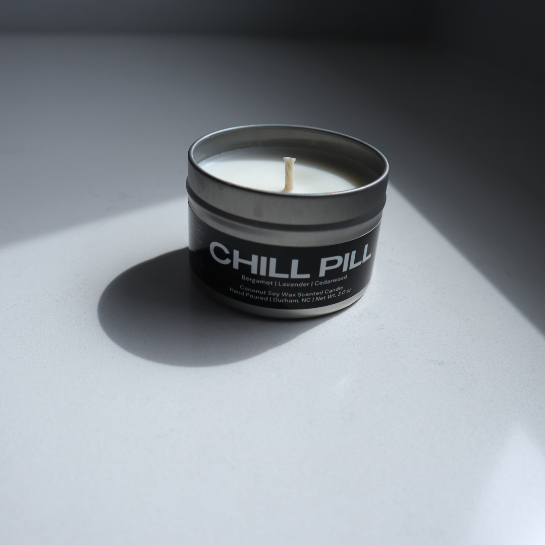 Chill Pill – Luxury Coconut Soy Candle | Noir Candle Collection