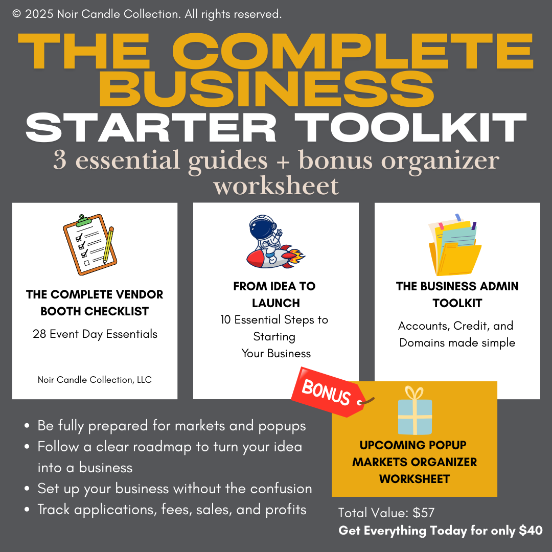 The Complete Business Starter Toolkit: 3 Essential Guides + Bonus Organizer Worksheet